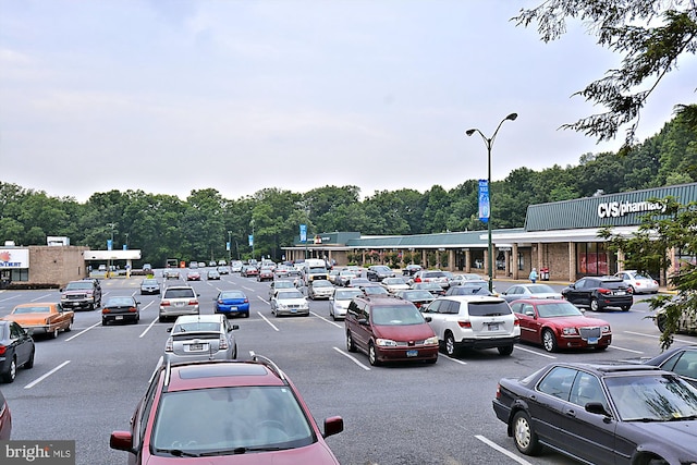view of uncovered parking lot