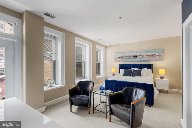 1811 Chestnut St Unit 405, Philadelphia, PA 19103 - bedroom with light colored carpet and baseboards