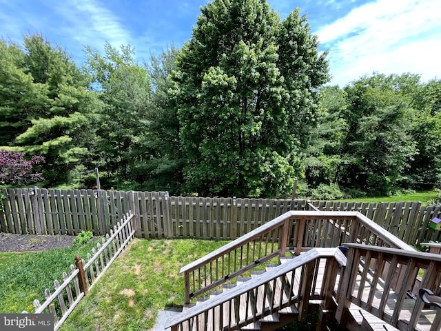 deck with stairs