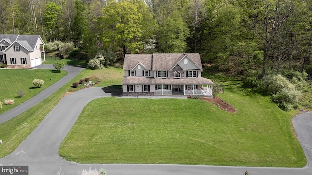 view from above of property