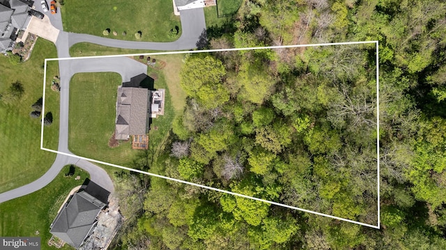 view of property location featuring property parcel outlined