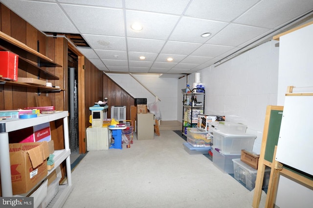 view of storage room
