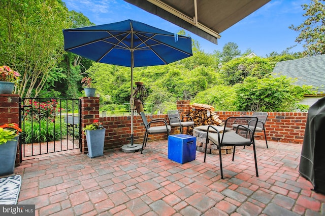 view of patio