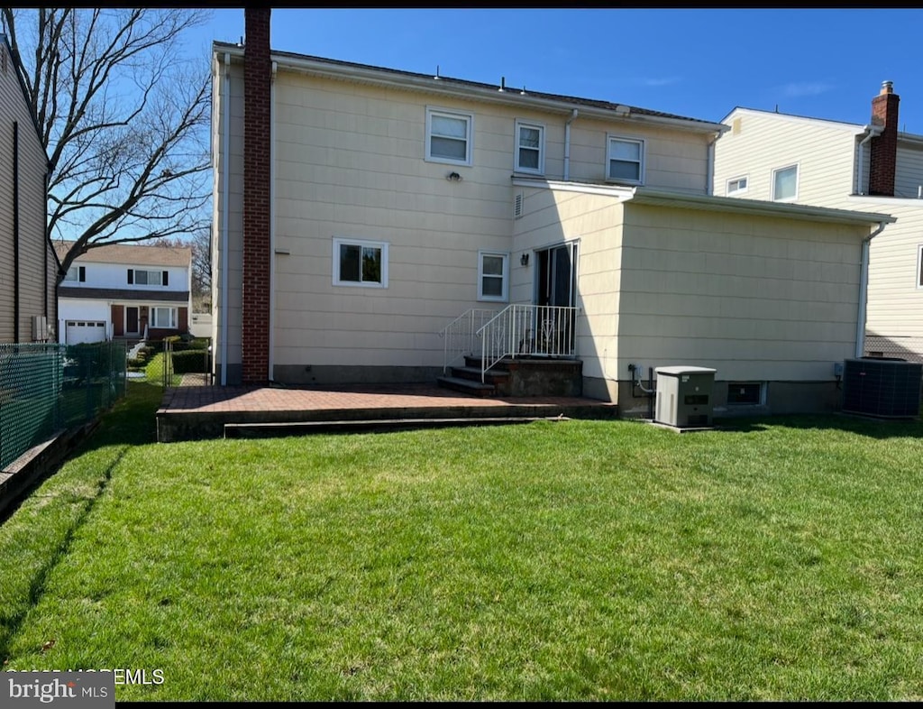 47 George St, Bloomfield, NJ 07003 - rear view of house with central AC