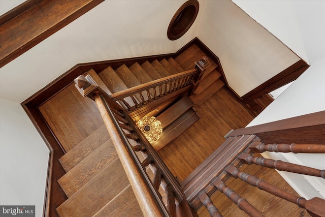 view of stairs