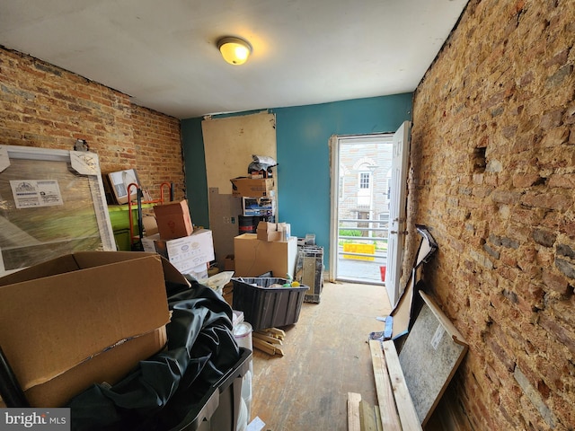 misc room featuring wood-type flooring