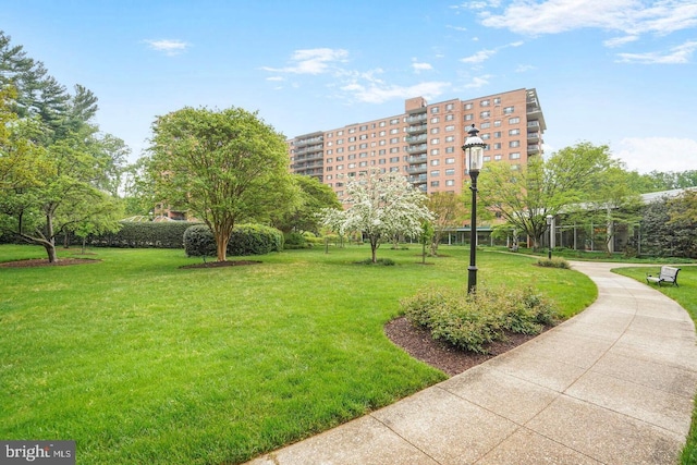 4201 Cathedral Ave NW Unit 415E, Washington, DC 20016 - view of community featuring a yard