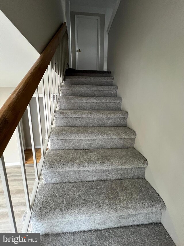 41 N Clinton Ave, Maple Shade, NJ 08052 - staircase featuring wood finished floors