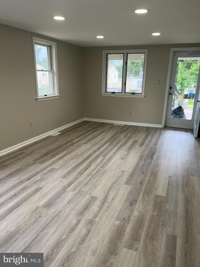 41 N Clinton Ave, Maple Shade, NJ 08052 - empty room featuring plenty of natural light, recessed lighting, and wood finished floors