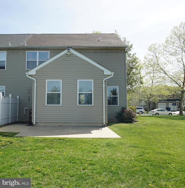 rear view of house featuring a patio area