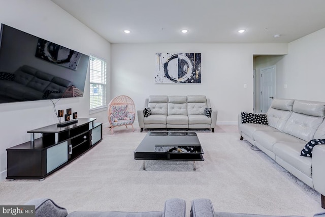 4801 Railway Cir, Monrovia, MD 21770 - carpeted living area featuring recessed lighting