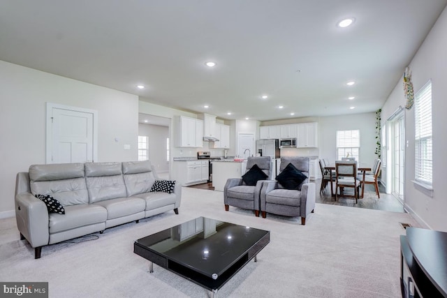 4801 Railway Cir, Monrovia, MD 21770 - living area with recessed lighting and baseboards