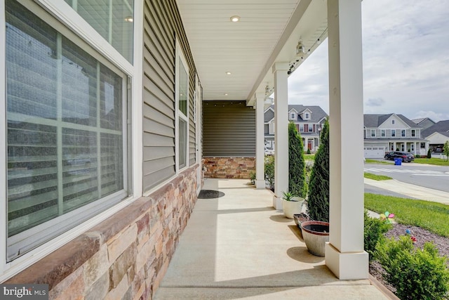 4801 Railway Cir, Monrovia, MD 21770 - porch featuring a residential view