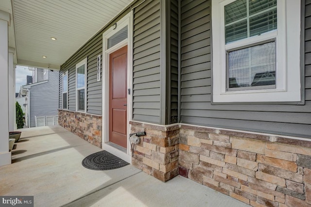 4801 Railway Cir, Monrovia, MD 21770 - entrance to property featuring a porch and stone siding