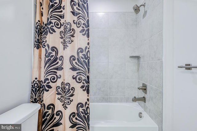 4801 Railway Cir, Monrovia, MD 21770 - full bathroom featuring shower / bath combo and toilet
