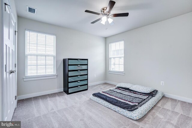 4801 Railway Cir, Monrovia, MD 21770 - bedroom featuring carpet flooring, baseboards, and a ceiling fan