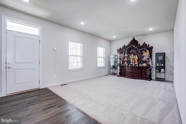 4801 Railway Cir, Monrovia, MD 21770 - foyer entrance featuring healthy amount of natural light, recessed lighting, baseboards, and wood finished floors