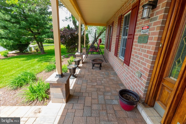 4361 Sutton Cir, Reading, PA 19606 - covered porch with a yard