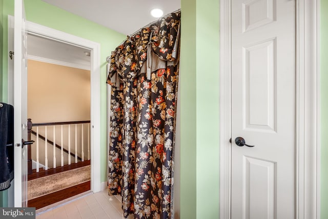 279 Folly Rd, Chalfont, PA 18914 - bathroom with tile patterned floors and crown molding