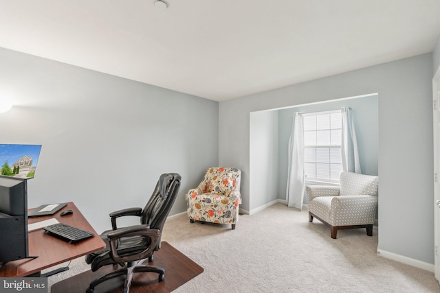 199 Colbert St, Taneytown, MD 21787 - office area with baseboards and light colored carpet
