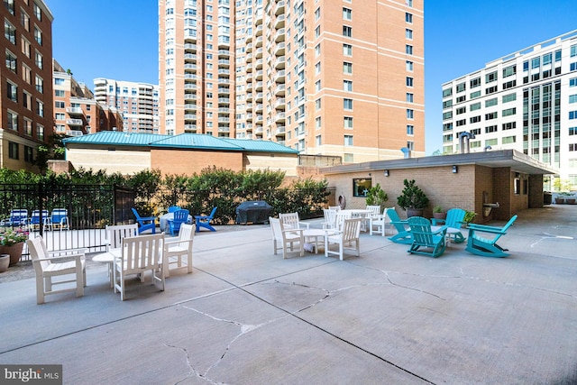 3800 Fairfax Dr Unit 1011, Arlington, VA 22203 - view of patio / terrace featuring fence
