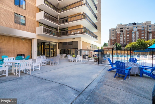 3800 Fairfax Dr Unit 1011, Arlington, VA 22203 - view of patio / terrace with fence