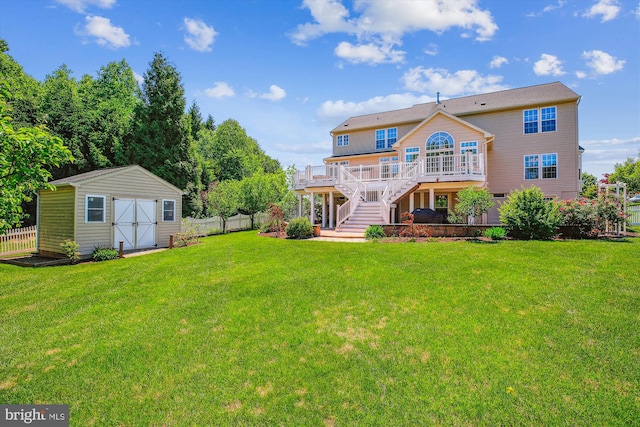 7229 Antares Dr, Gaithersburg, MD 20879 - back of property featuring a deck and stairs