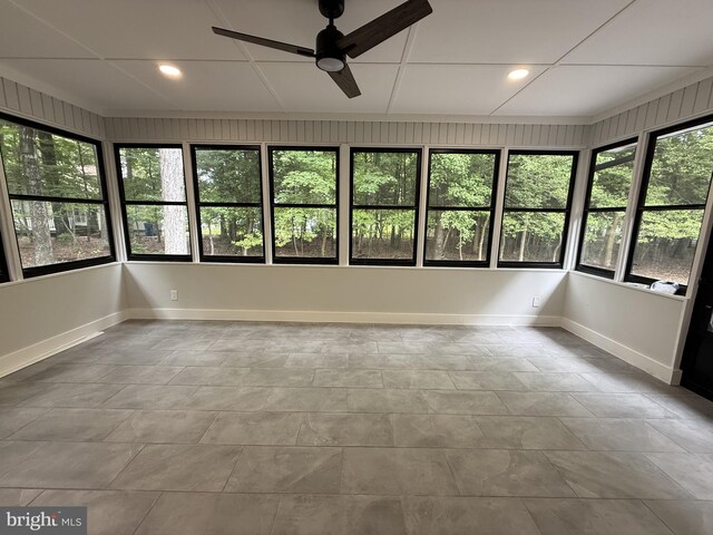 5 Kent Ave, Ocean View, DE 19970 - unfurnished sunroom featuring baseboards and recessed lighting