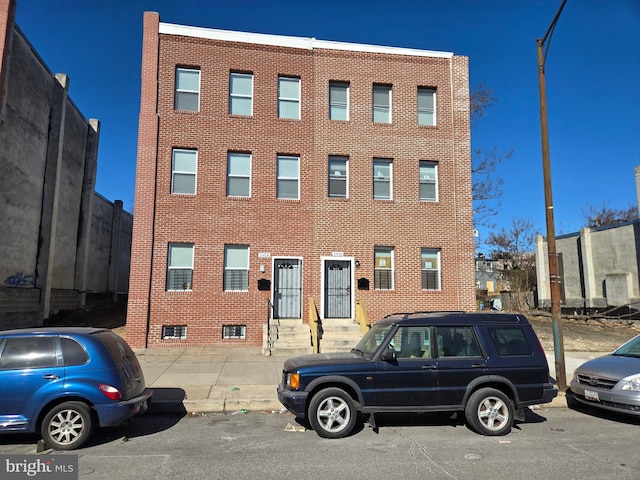 view of property featuring entry steps