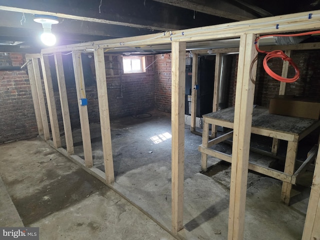 view of basement