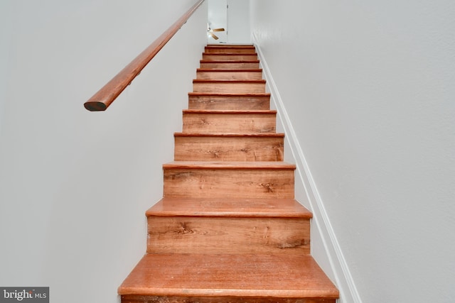 view of stairs