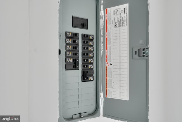 utility room with electric panel
