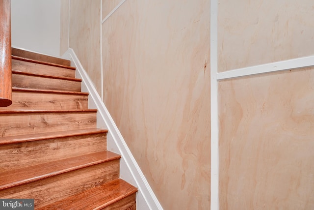 view of stairway