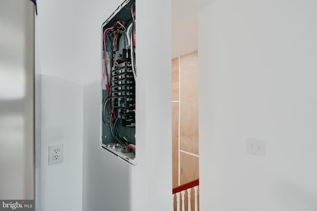detailed view of electric panel