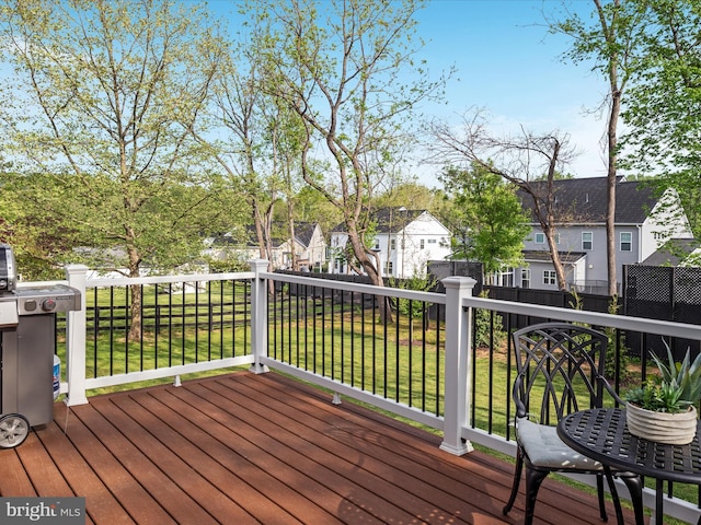 35513 Sourwood Pl, Round Hill, VA 20141 - deck featuring a residential view and a lawn