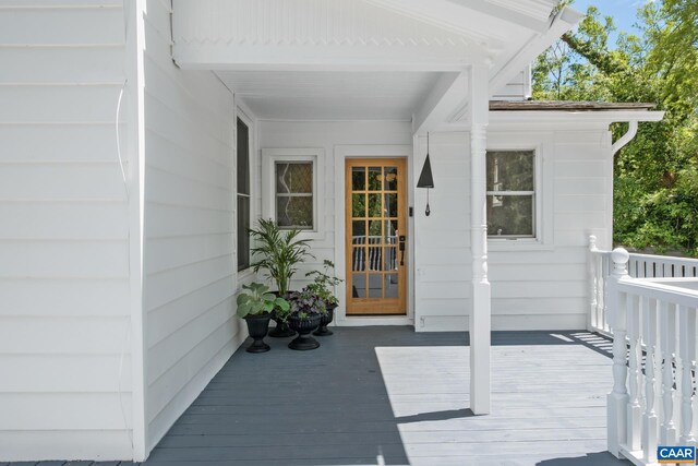2010 White Bridge Rd, Waynesboro, VA 22980 - view of exterior entry with a wooden deck