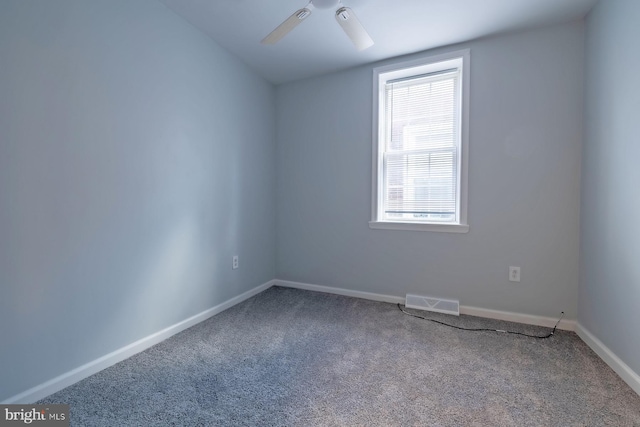 550 N 58th St, Philadelphia, PA 19131 - unfurnished room featuring carpet flooring, baseboards, and a ceiling fan