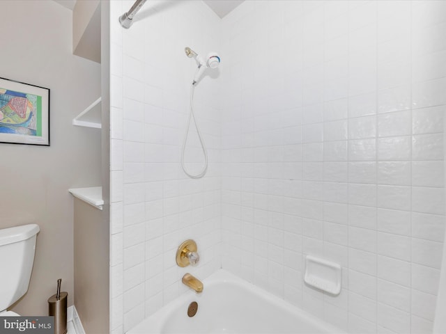 16013 Pheasant Ridge Ct, Woodbine, MD 21797 - bathroom featuring washtub / shower combination and toilet