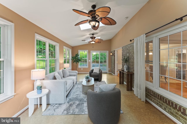 13429 Locksley Ln, Silver Spring, MD 20904 - sunroom with vaulted ceiling and baseboards