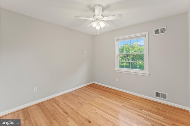 13429 Locksley Ln, Silver Spring, MD 20904 - spare room with baseboards, hardwood / wood-style floors, and ceiling fan