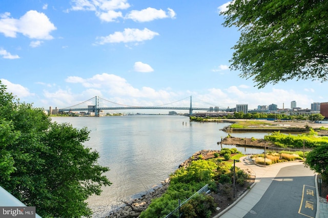 901 N Penn St Unit P507, Philadelphia, PA 19123 - water view with a notable bridge and nearby urban area