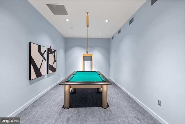 5750 Bou Ave Unit 1113, Rockville, MD 20852 - game room with pool table, carpet floors, baseboards, and recessed lighting