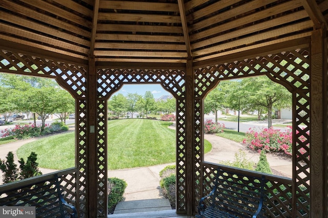 7419 Near Thicket Way, Laurel, MD 20707 - view of patio / terrace with a gazebo