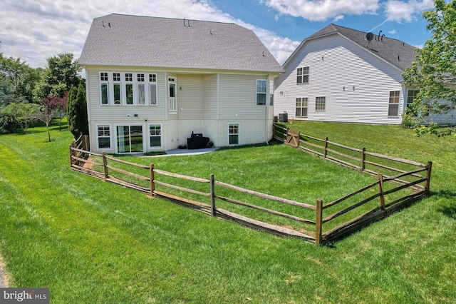 7419 Near Thicket Way, Laurel, MD 20707 - rear view of property featuring central AC