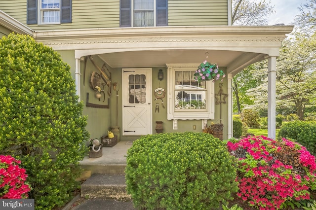 256 Crystal Ter, Haddonfield, NJ 08033 - view of exterior entry featuring covered porch