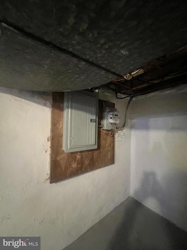 2136 E Tucker St, Philadelphia, PA 19125 - unfinished basement featuring electric panel