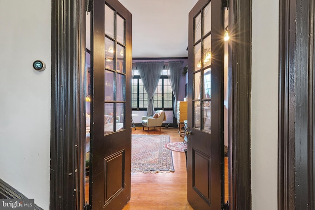 17 W Chase St, Baltimore, MD 21201 - hall featuring wood finished floors