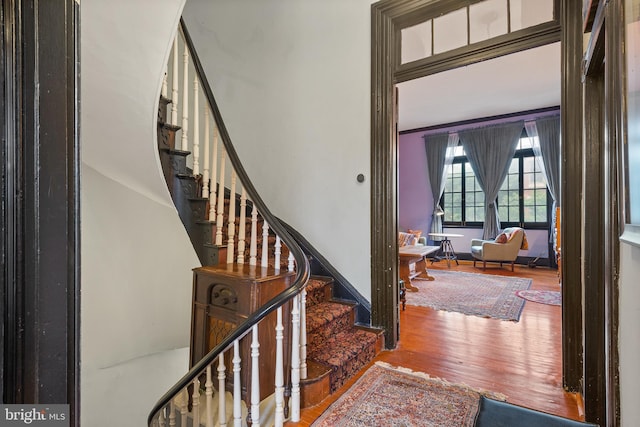 17 W Chase St, Baltimore, MD 21201 - foyer featuring wood finished floors and stairway