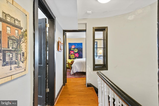 17 W Chase St, Baltimore, MD 21201 - corridor featuring light wood-type flooring and baseboards