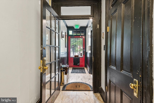 17 W Chase St, Baltimore, MD 21201 - entryway with light marble finish floors